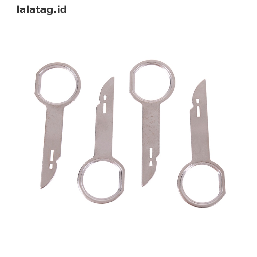 [lalatag] 4pcs Tombol Alat Pelepas Pelepas Penghilang stereo radio Mobil [ID]