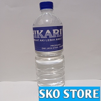 Air Aki HIKARI 1 Liter Air Accu 1000ML Original Murah