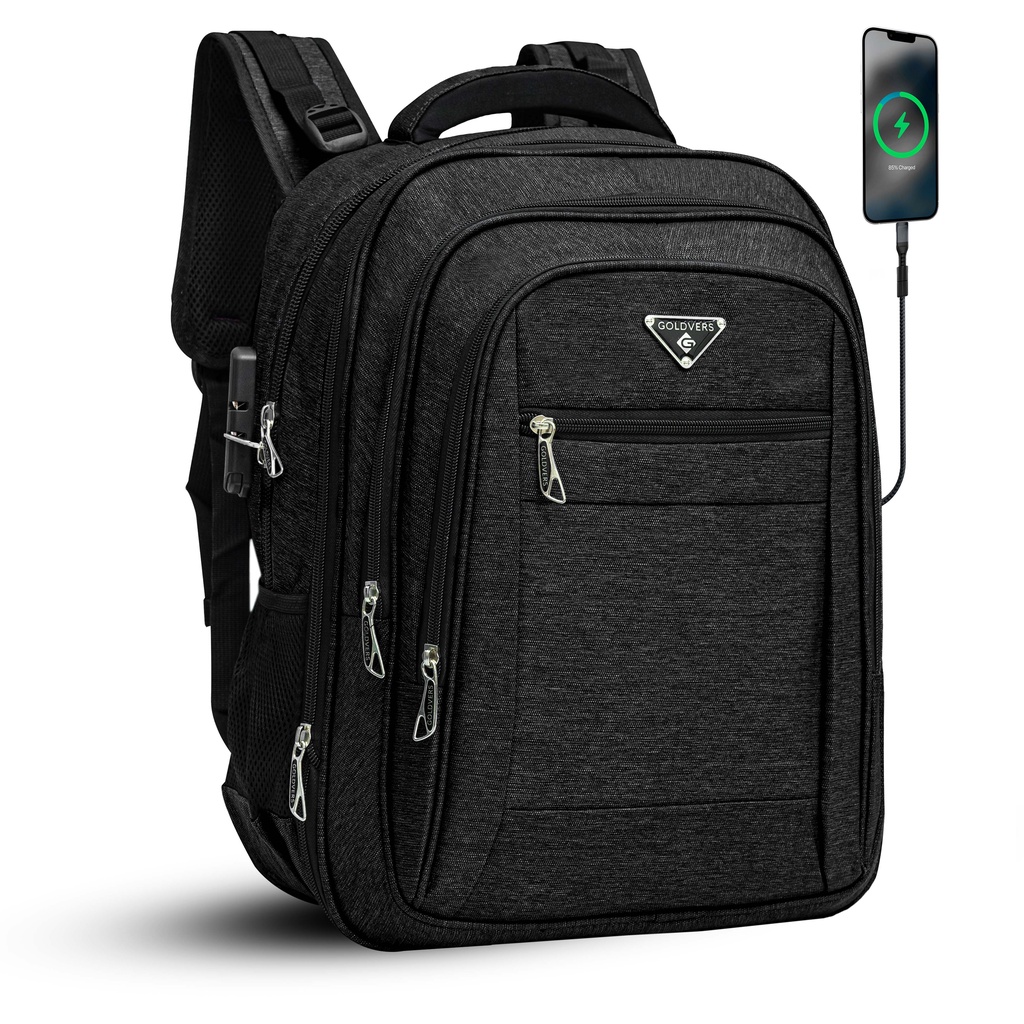 Tas Punggung Tas Ransel Laptop Tas Kerja 3317C Up To 17 In Free USB + Rain Cover + Kunci Keamanan POLO Original