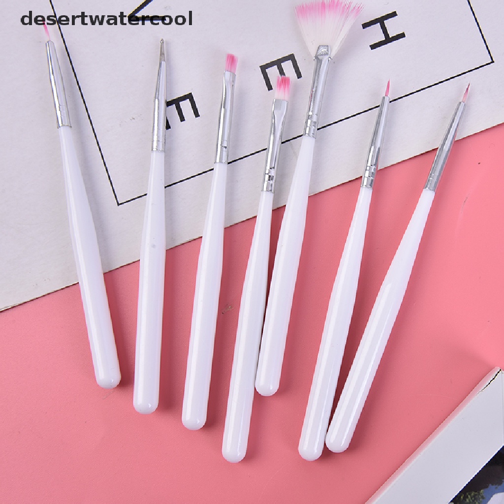 Deid 7pcs Kue Icing Decorag Paing Brush Fondant Dusg Sugarcraft DIY Alat Martijn