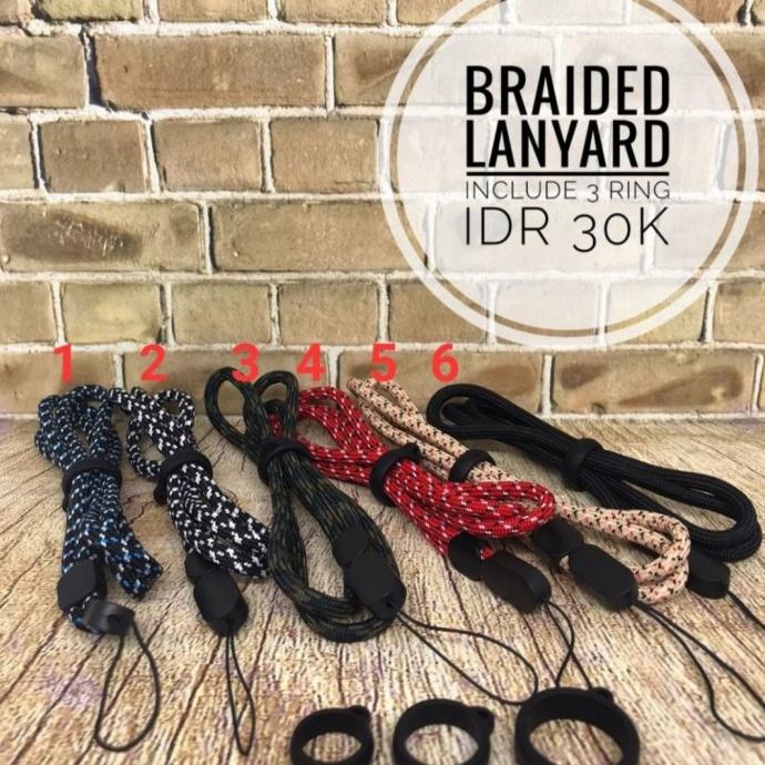 

HARGA DISKON Braided Lanyard Include 3ring