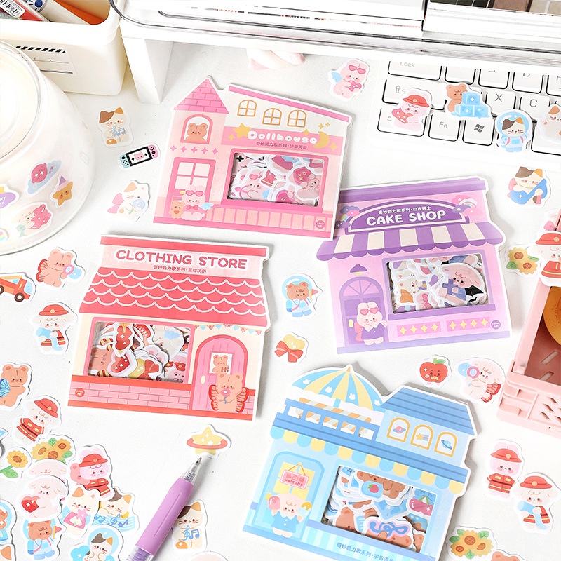 

PINKABULOUS Fantastic Shopping Day Flake Stickers Set