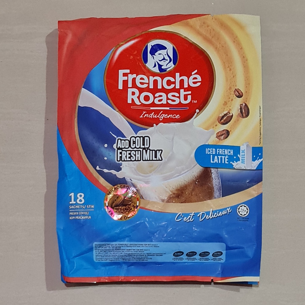 Kopi Frenche Roast Coffee Iced French Latte Fresh Milk 18 x 13 Gram