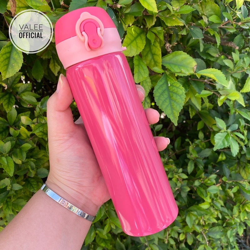 THERMOS PORTABLE DENGAN DESAIN GRADASI DAN 2 DINDING VACCUUM FLASK BPA FREE 450 ML