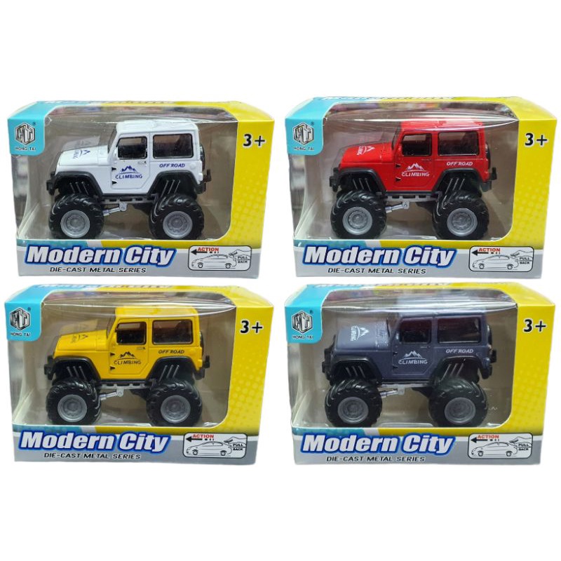 Diecast Modren City Jeep Bigfood Miniatur Mobil Jip Hardtop