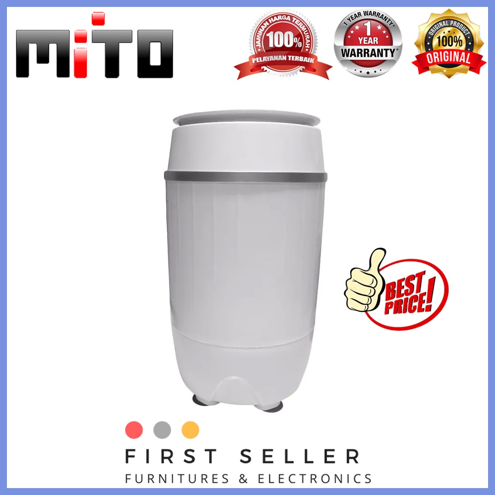 MESIN CUCI MITO PORTABLE + PENGERING WM1 / WM 1 [3,5 KG]