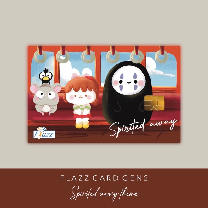 flazz card / emoney spirited away studio ghibli fanart