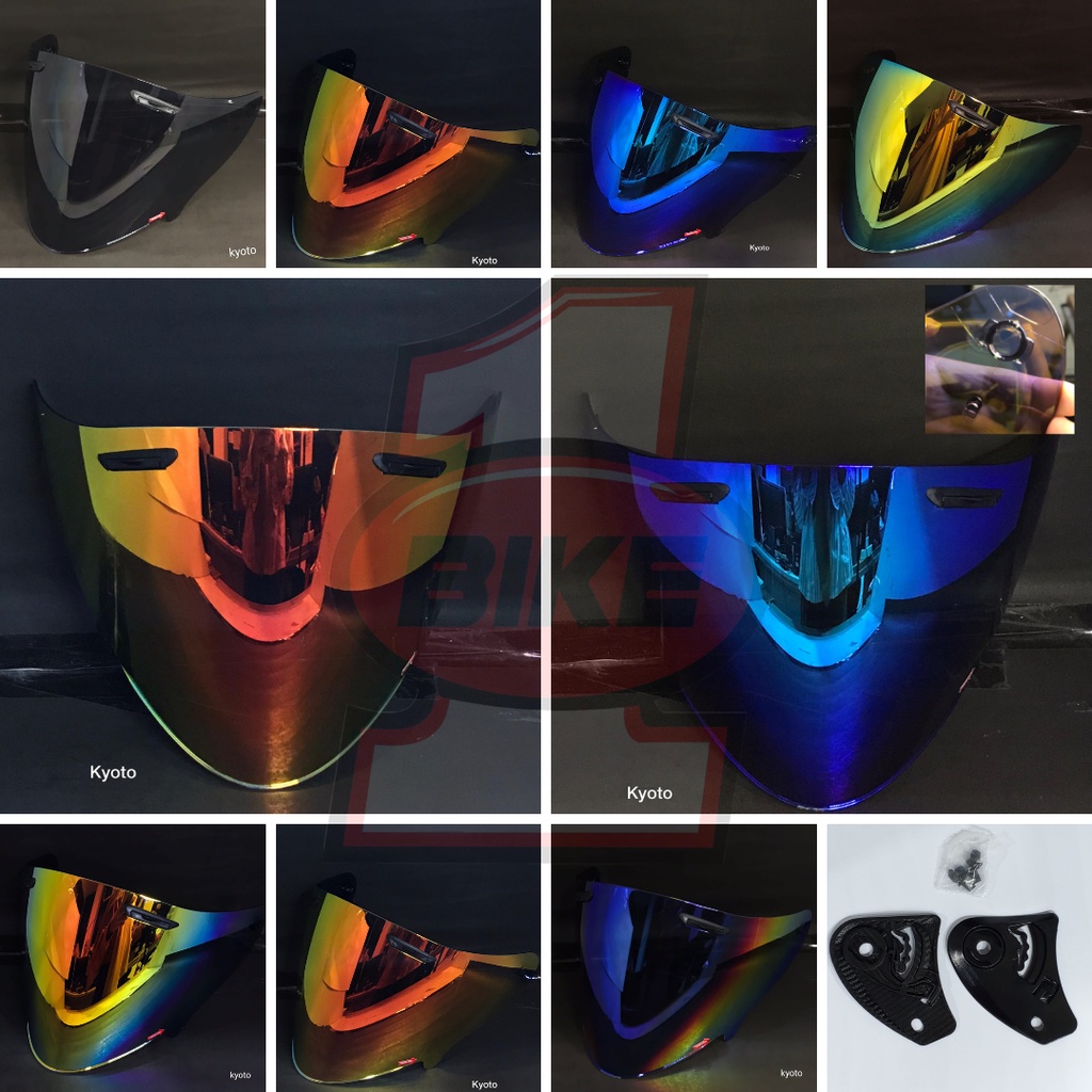 [Gratis Rachet] Paket ganteng KACA Kyoto OSBE /Dynamic/ revo imitasi/KW / Kaca/ Visor KYOTO PNP  kyo