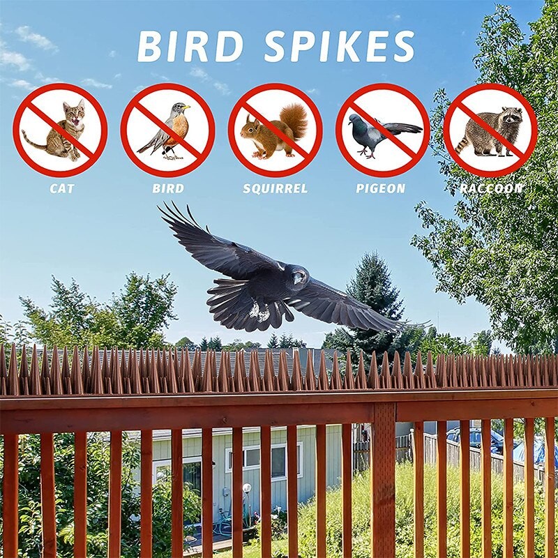 Bird Spikes Duri Alat Pengusir Anti Burung Kucing Anjing Untuk Pagar Dinding Pintu Balkon