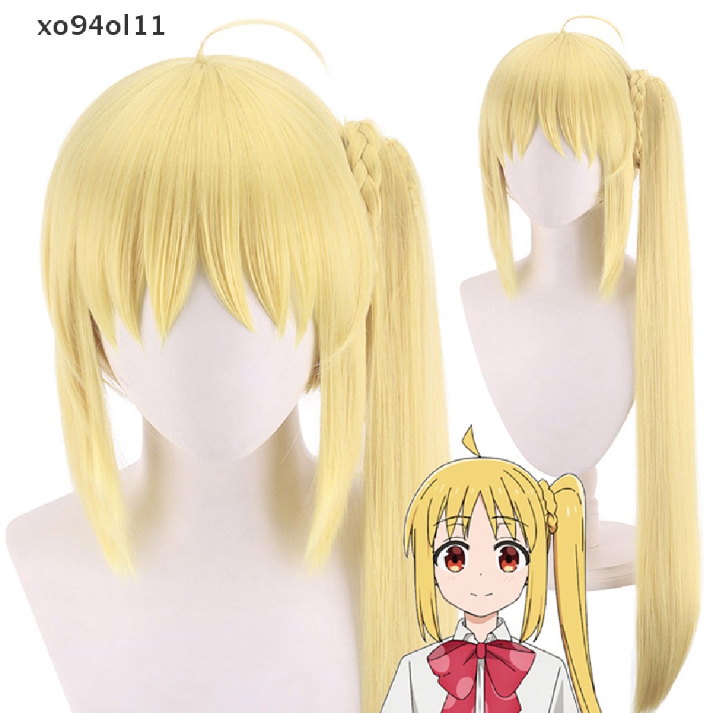 Wig Lurus Kuning XO Anime Bocchi The Rock Cosplay Gotou Hitori Cosplay Panjang 70cm OL