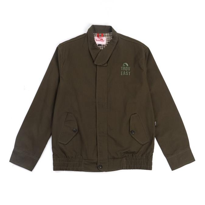 Troveast Jaket Flight Canvas Cotton Army Lery Series