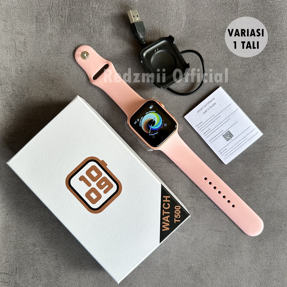 FINNIX Original SmartWatch T55/T500 Layar Cerah (Bisa Telponan, Custom Foto ,Notifikasi dll ) Jam Tangan Pintar