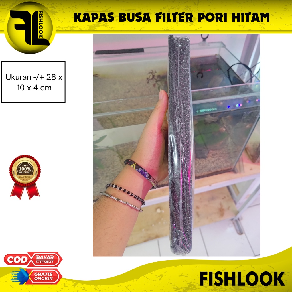 KAPAS BUSA FILTER PORI KAPAS BUSA BIO FOAM 28x10 FILTER AQUARIUM