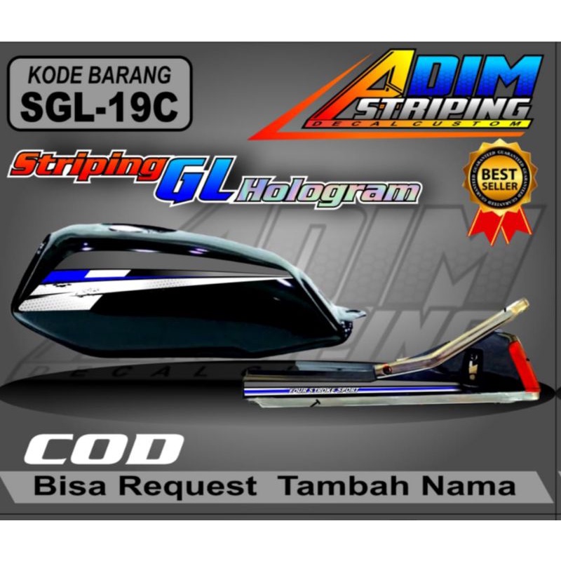 striping GL variasi hologram / skotlet variasi Honda gl SGL 19