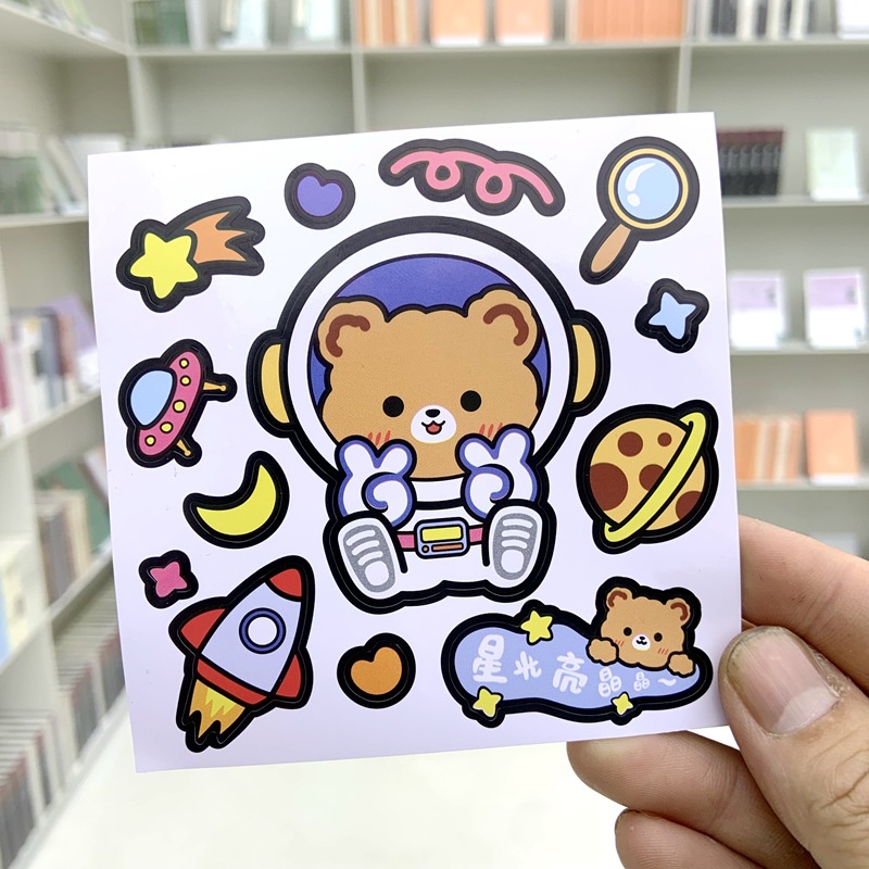 STICKER DIY AESTHETIC KARAKTER KARTUN JEPANG/ STIKER AESTHETIC DIY BEAR  BUNNY /BOTOL MINUM DAN DEKORASI LAIN NYA