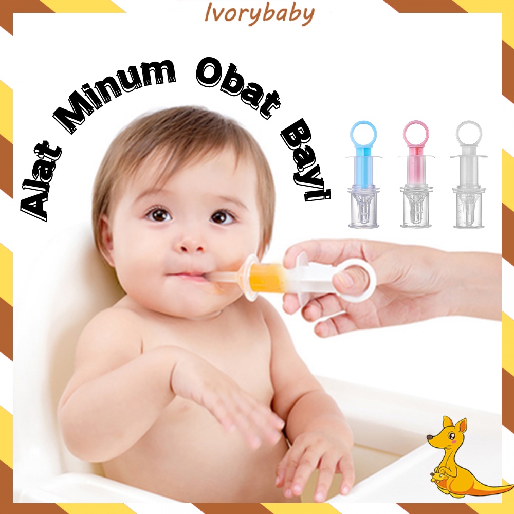 Ivorybaby Alat minum obat bayi anak 20ml Medicine feeder penyuap suntik bayi Suntik obat pipet vitamin