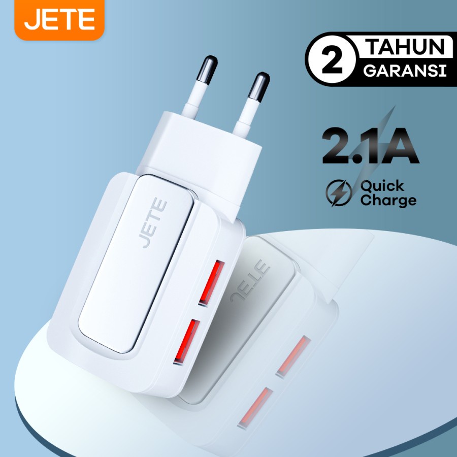 JETE C10 Travel Charger Dual Output 2.1A Fast Charging