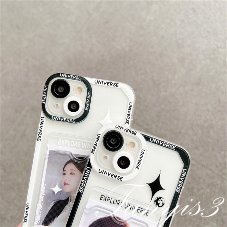 Realme C53 C55 10 C35 C33 C31 C30 C25Y C21Y C25 C25s C12 C21 C20 C20A C11 8i 8 C15 5 5i 5s 6i C3 Narzo 50i 50A Shining Star Card Holder Phone Case Bening TPU Soft Cover Pelindung