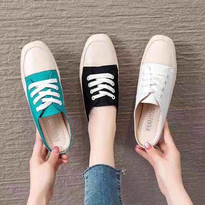 Flatshoes FLAT SHOES 8719(U8Q6) Sepatu Wanita Kantor Flat Shoes Jelly Flat Shoes Wanita Kekinian Sep