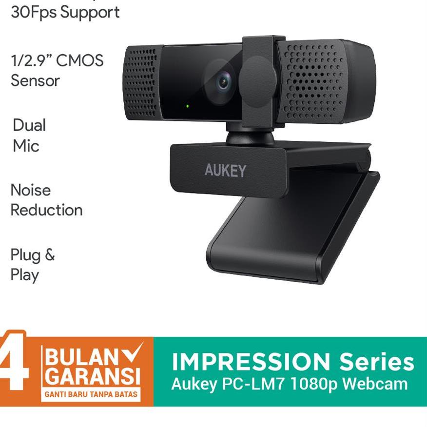 COD | KI3 | Aukey Webcam PC-LM7 Overview Full HD Video 1080p - 500906