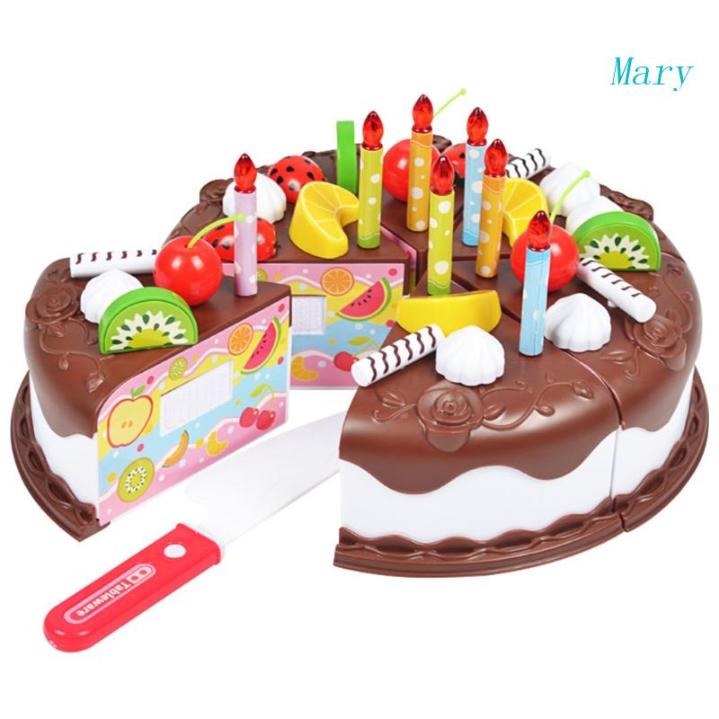 Mary Birthday Cake Toy Pretend for Play Mainan Kue Untuk Bayi &amp; Balita Untuk Rumah Bermain T