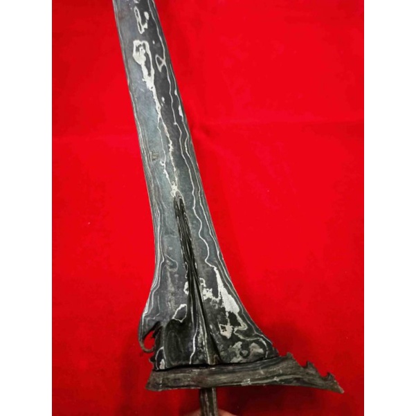 Keris Sinom Damar Murup Kuno Pamor Kulit Semangka Kamardikan