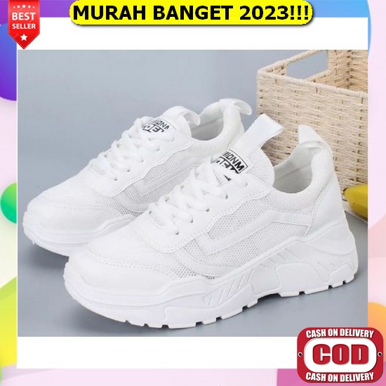 Sepatu Putih Perempuan Korean Style Sepatu Sneaker Wanita Santai Import Sneakers Shoes Cewek Trendy 