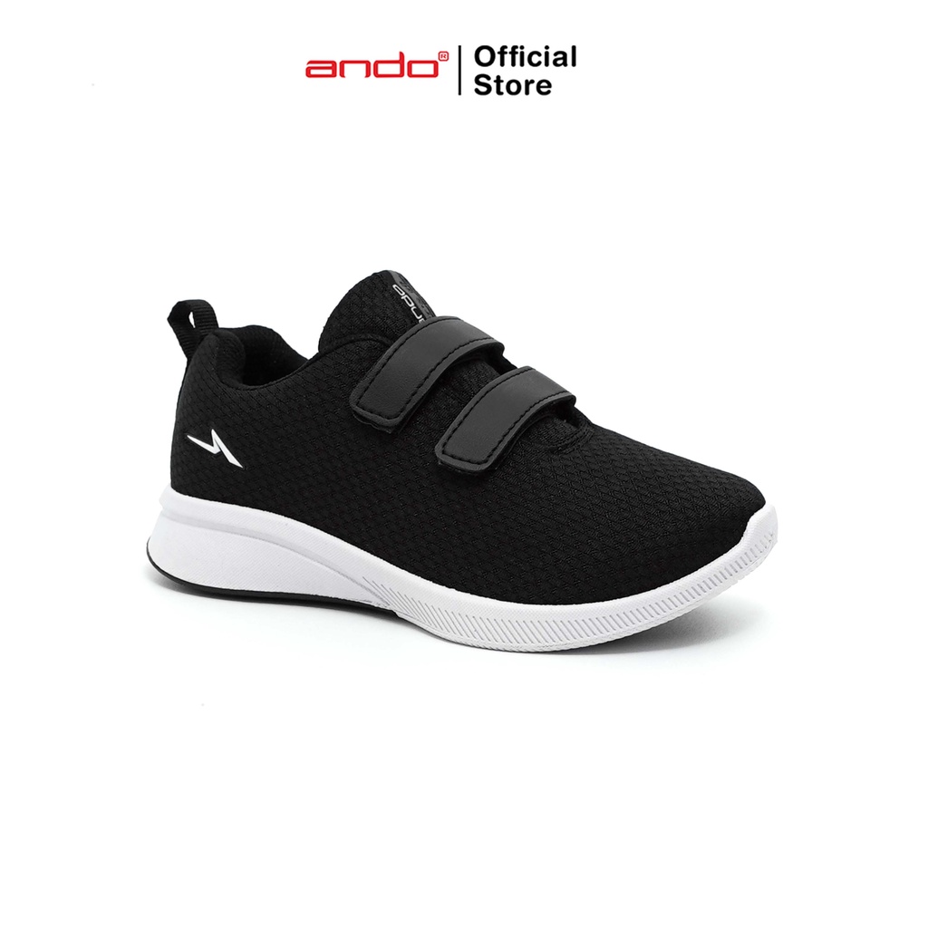 Ando Official Sepatu Sneakers Bsc 33 V Anak - Hitam/Putih