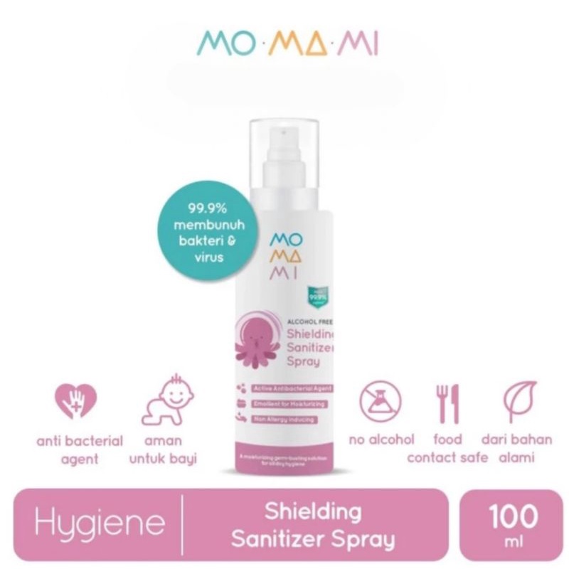 Momami Shielding Sanitizer Spray Pembersih Tangan Bayi Spray 100ml / Hand Sanitizer Bayi