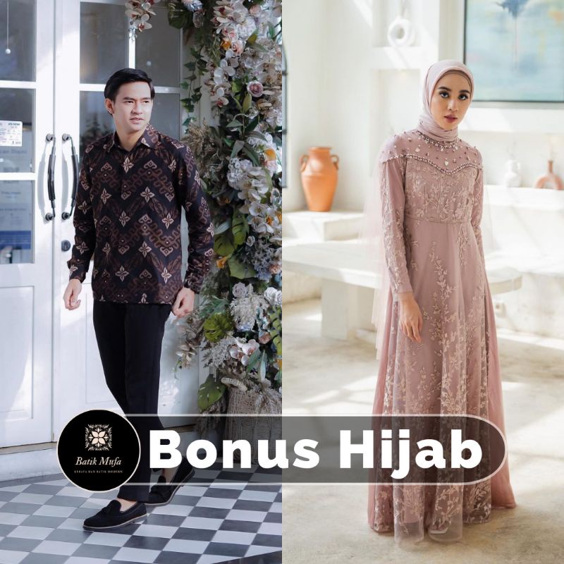 (ADA JUMBO) NAMIRA DRESS COUPLE KEMEJA BATIK | DRESS TERBARU DRESS LEBARAN BAJU PESTA