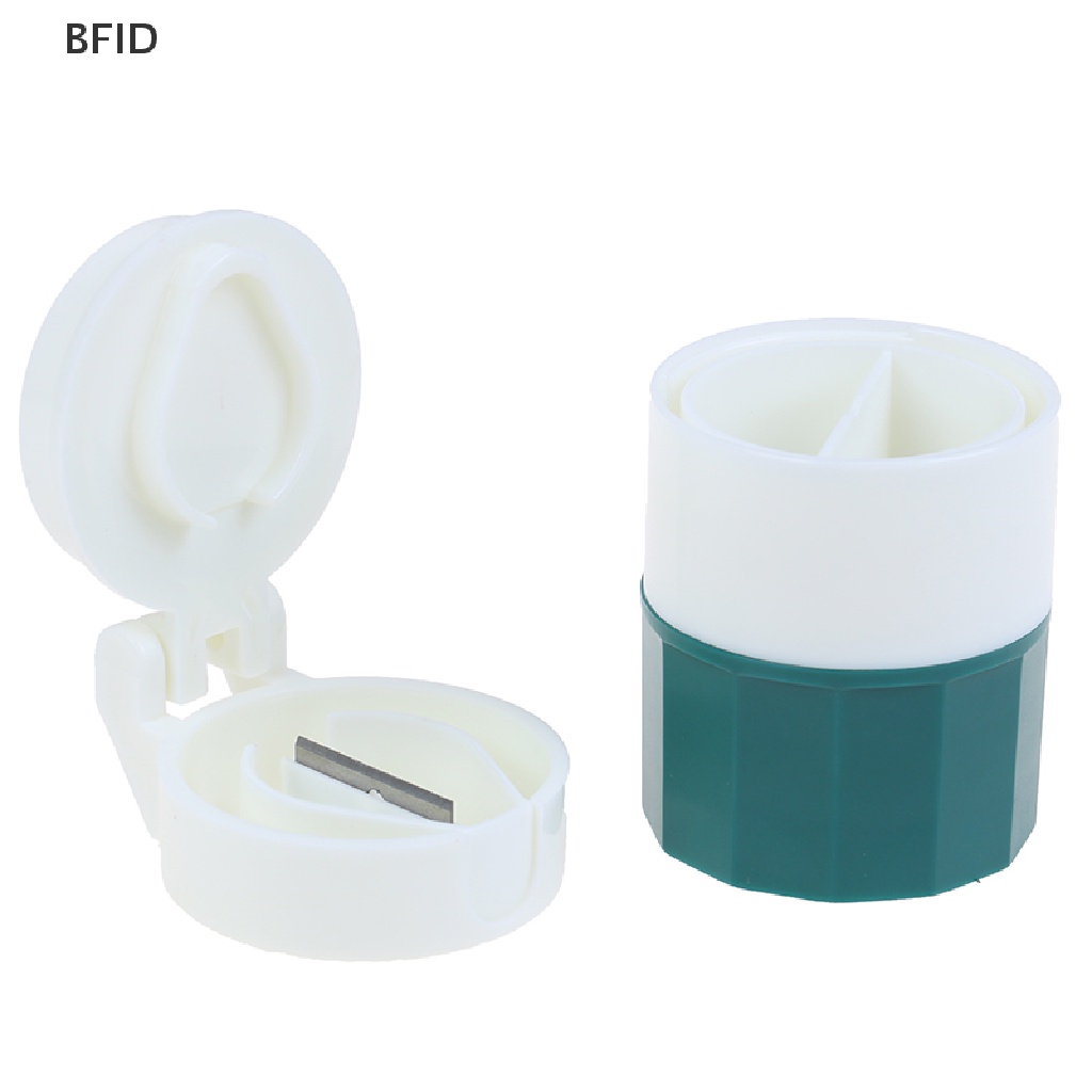 [BFID] Alat Pemotong Pill Box 4lapis Obat Penghancur Grinder Splitter Case Tablet Cutter [ID]