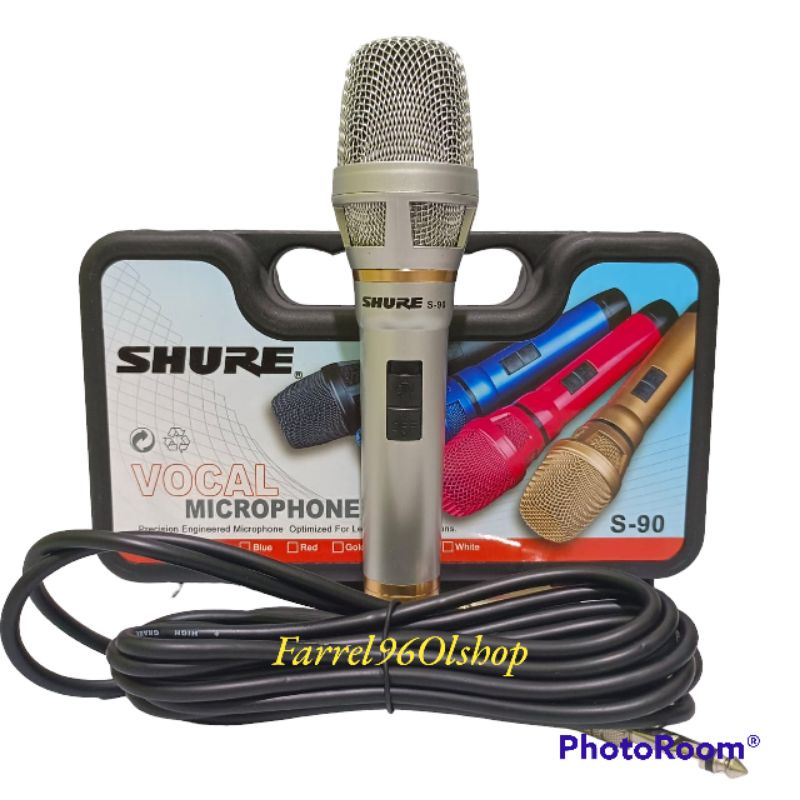 Mic Shure S-90 Micropohone Kabel panjang 4 meter
