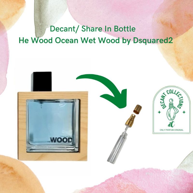Decant/ Share In Bottle He Wood Ocean Wet Wood by Dsquared2