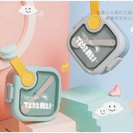 TOKO21GROSIR --  KOTAK MAKAN LUNCHBOX STAINLESS STEEL DINNERWARE FOR KIDS 750ML KODE 6126