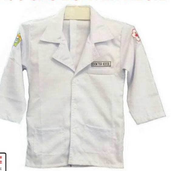 Depan JAS DOKTER KECIL / BAJU DOKTER KECIL/ BAJU DOKCIL MURAH