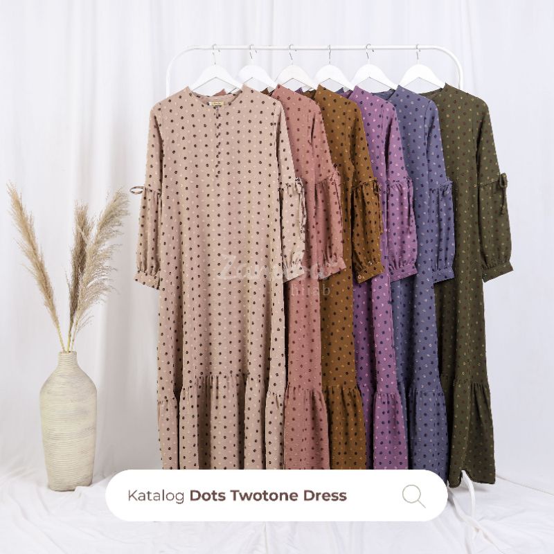 Dots Two tone Zanuba Gamis