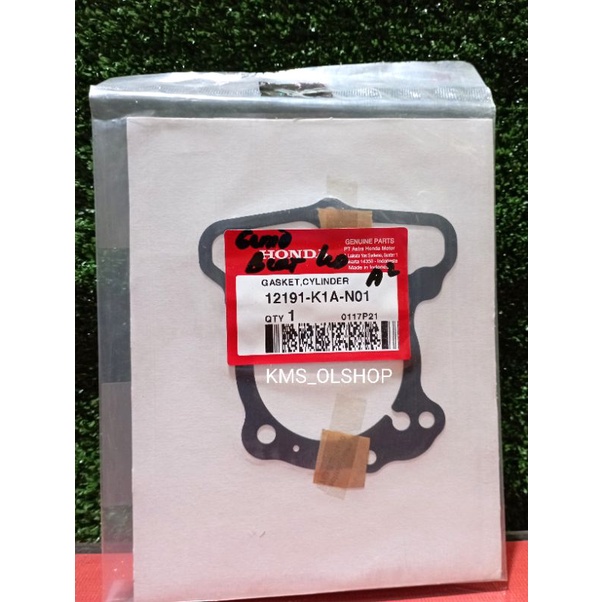 Packing Block Bawah Gasket Cylinder BEAT LED GENIO Asli Ori AHM 12191-K1A-N01