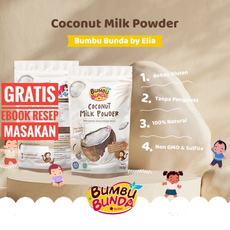 Bumbu Bunda Elia Coconut Milk Powder - Santan Bubuk Mpasi