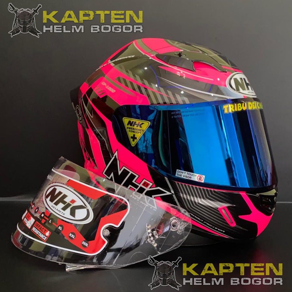 HELM NHK GP1000 PLASMA PINK PAKET GANTENG