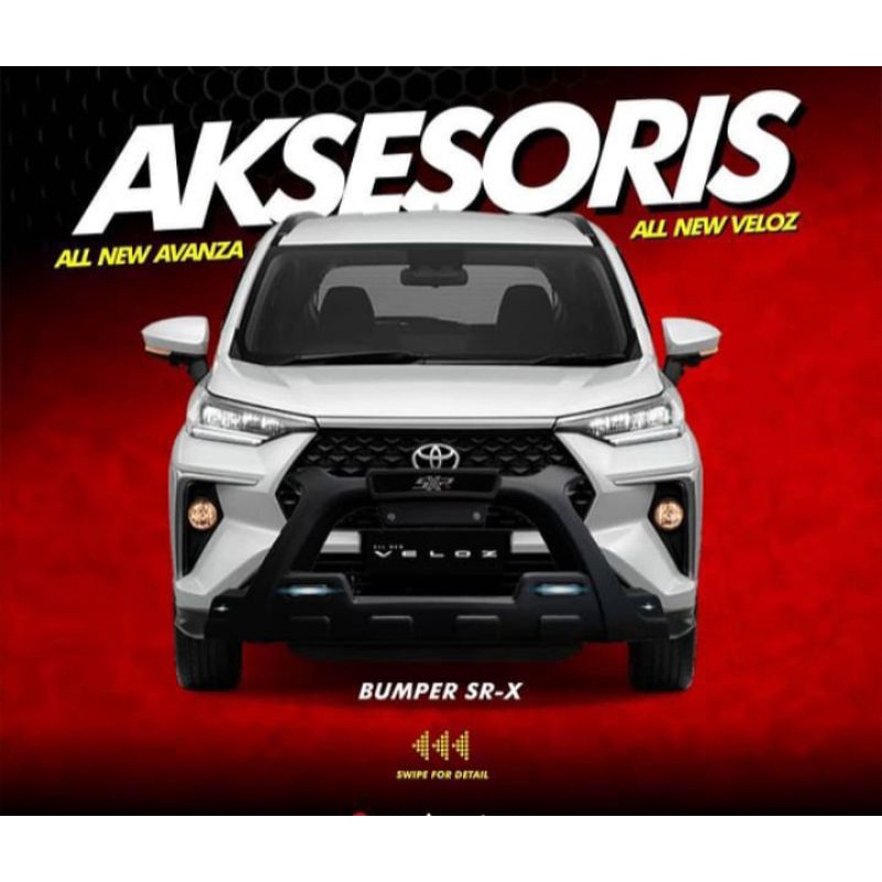 Bumper/Tanduk Depan All New Avanza/Xenia/Veloz 2022 Model SXR Abs Plastik
