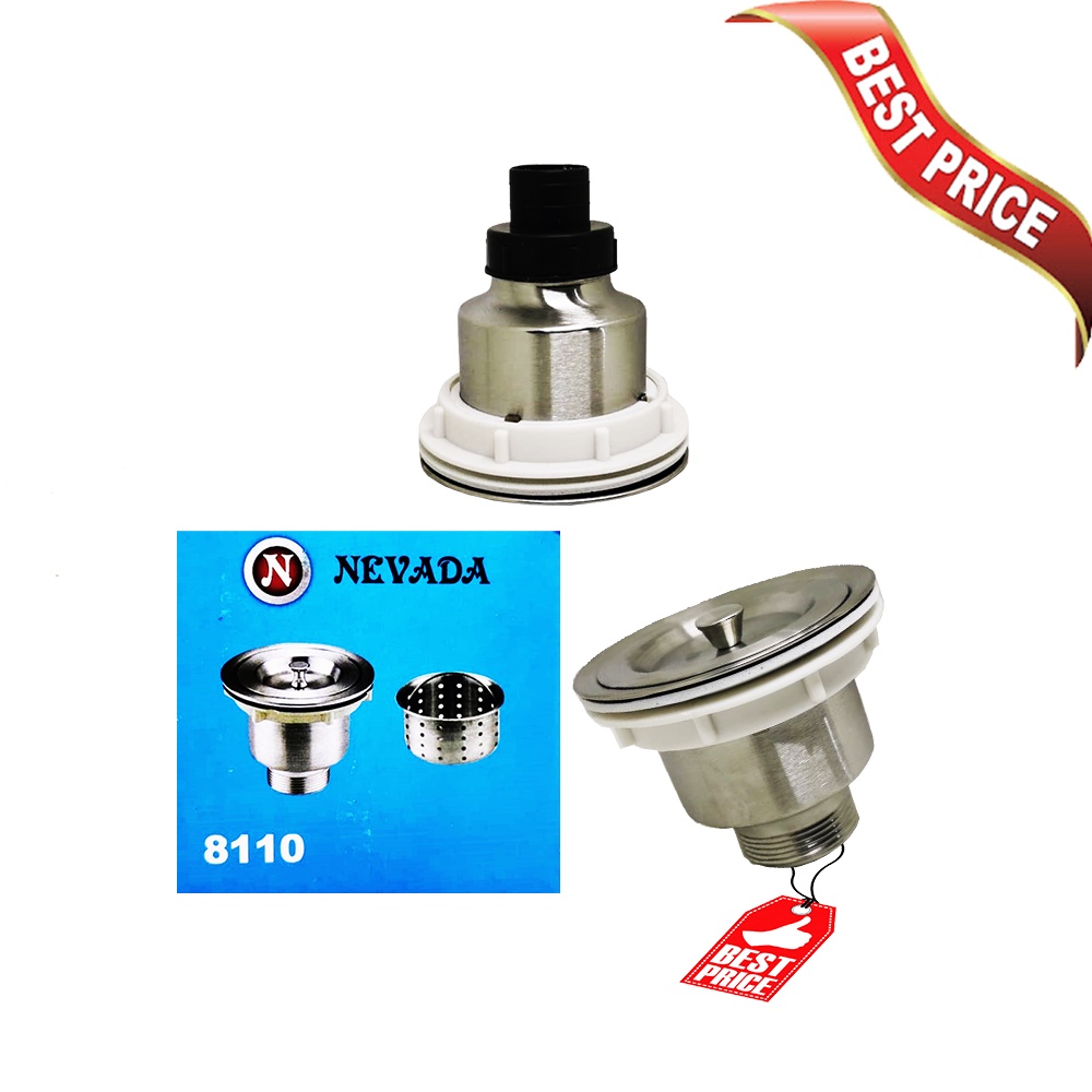 Afur Keranjang Saringan Nevada  Cuci piring 4 Inch Plus Tutup