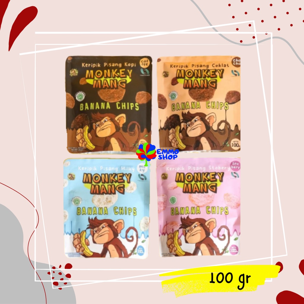 Keripik Pisang Monkey Mang / Banana Chips Si Umang 100gr