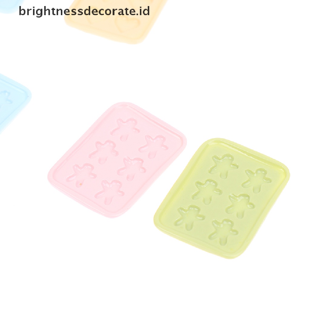 [Birth] 2pcs 1per12 Miniatur Rumah Boneka Baking tray Pretend Play Set Mainan Masak Dapur [ID]