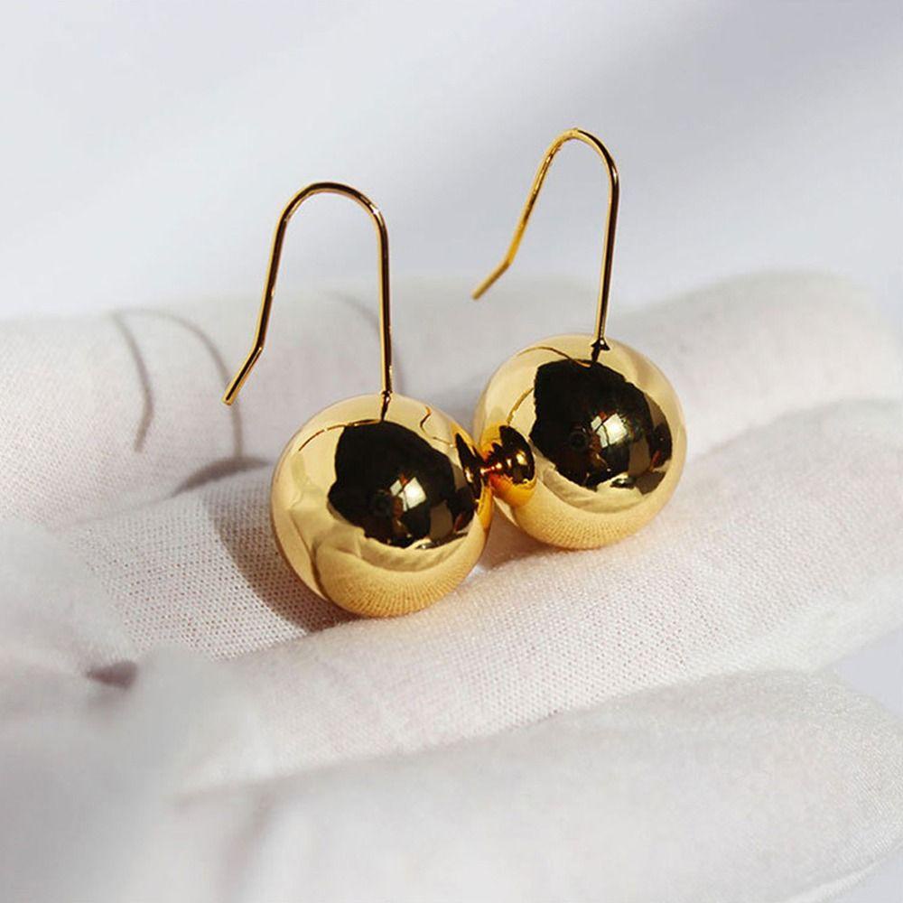 Mxbeauty Wanita Anting Pesona Manis Indah Bola Liontin Fashion Perhiasan Niche Desain Gadis Hadiah Drop Anting-Anting Gaya Korea Menjuntai Anting-Anting