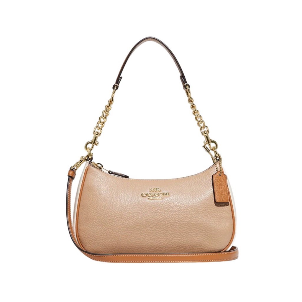 Coach Teri Shoulder Bag With Stripe Heart Print (CA173)