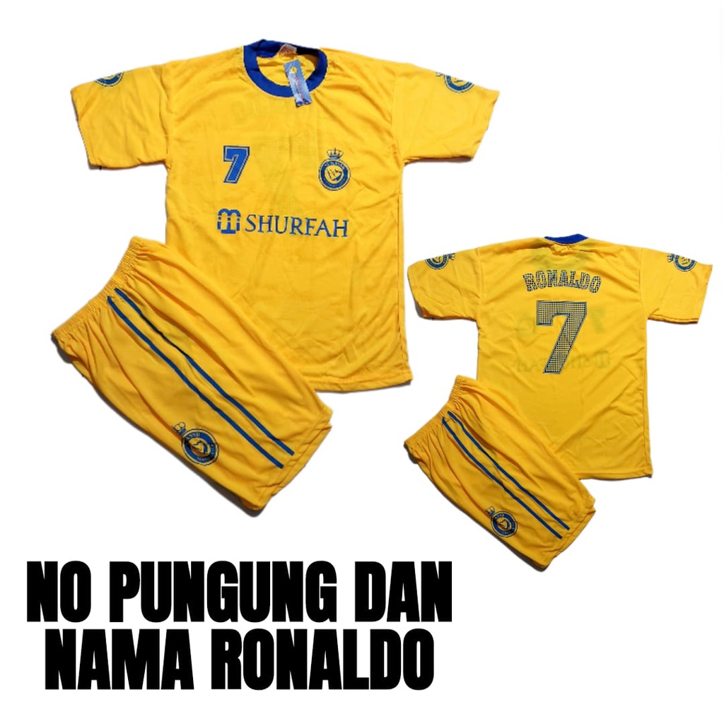 jersey ronaldo al nasrr shurfah usia 5-12thn