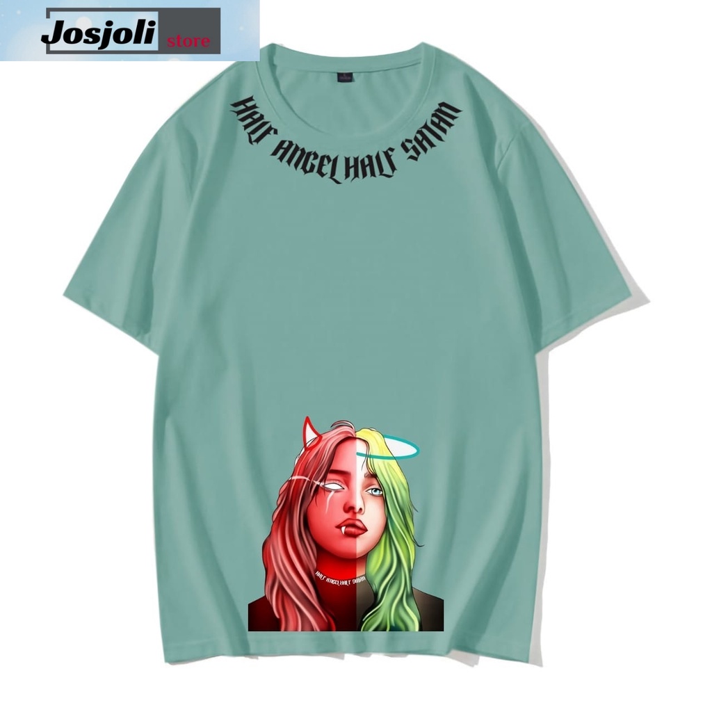 JOSJOLI_PIYAMA/Baju Oversize Half Angel/Atasan Pria Dewasa Lengan Pendek/M L XL