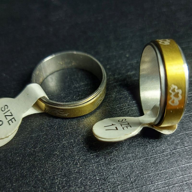 4s Grosir Solo || Cincin Titanium Double ring Best Seller