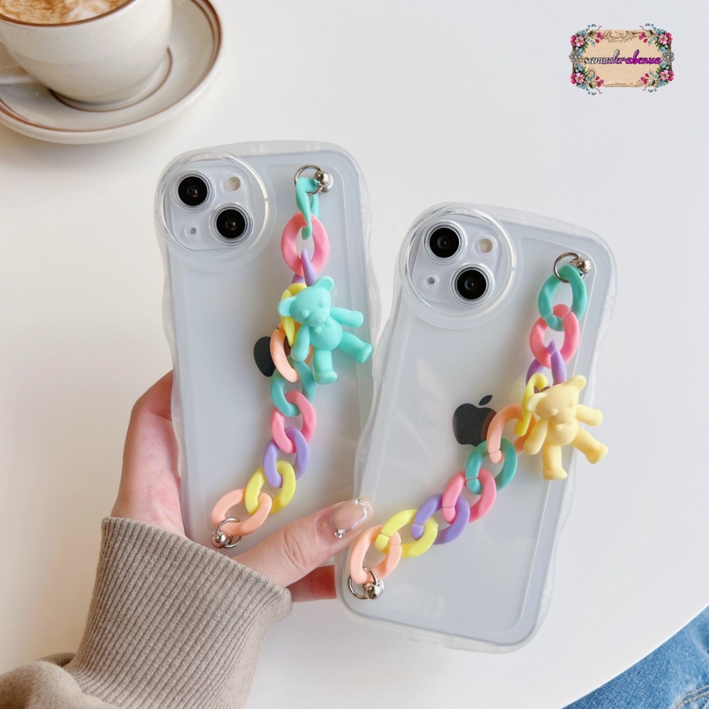 GC01 SOFTCASE GELOMBANG WAVE CLEAR RANTAI FOR OPPO A71 A74 A95 A8 A31 A83 F1S A59 F5 F5 YOUTH F7 F7 PRO F11 F11 PRO RENO 4 4F 5 5F A94 6 7 8 7Z A96 SB4709