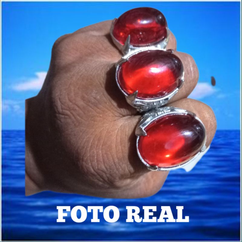 (COD)BATU MERAH SIAM BANGKOK Batu Cincin Merah Siam Super Asli Bangkok BATU CINCIN MERAH SIAM ROSE ORIGIN BANGKOK
